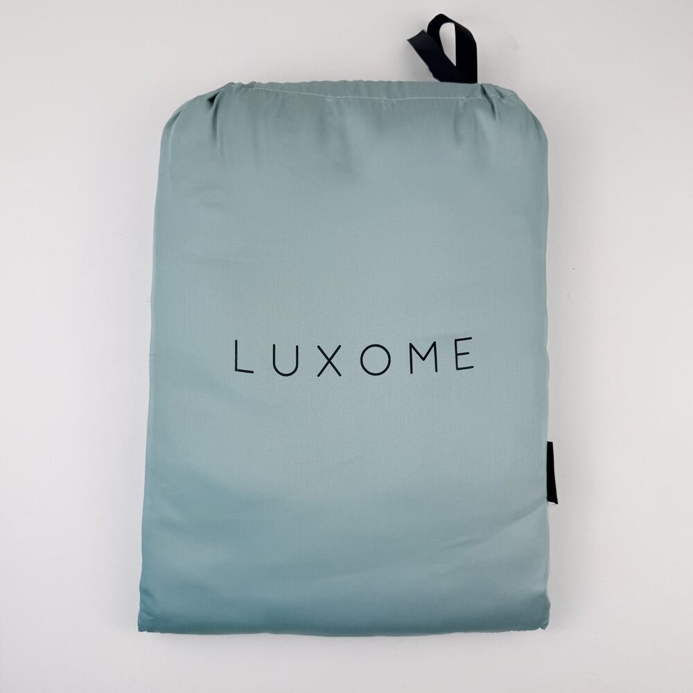 Luxome Sheet Set KING Surf Blue 100% Bamboo Viscose Cooling Soft Bedding New21